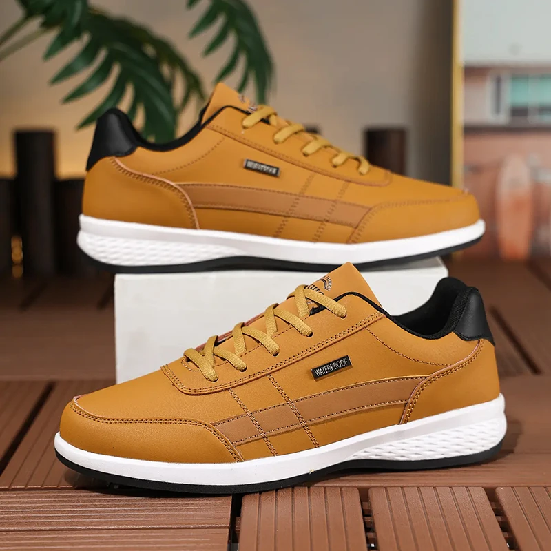 Leather PU Men's Shoes Sneaker - огляд і ціна Badminton Shoes Men