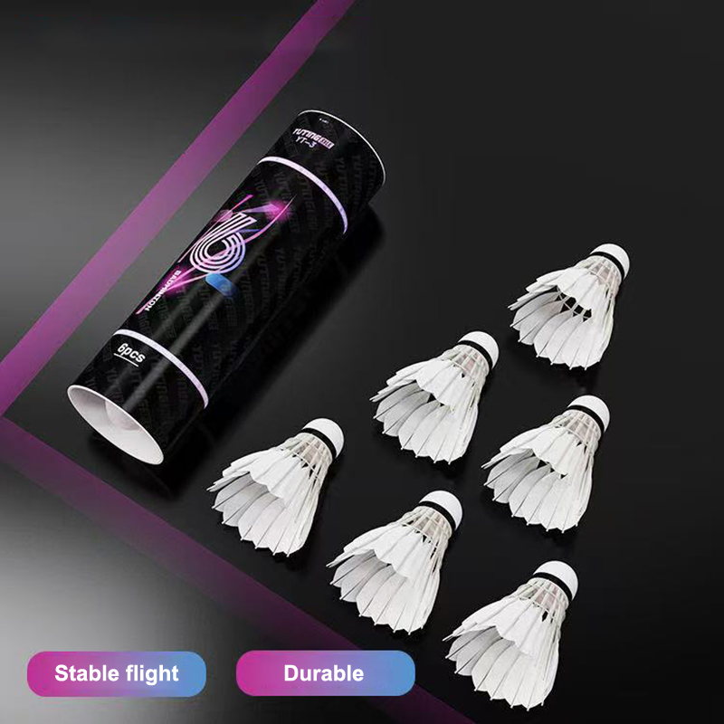 3/6Pcs White Goose Feather Bad - огляд і ціна Feather Shuttlecock