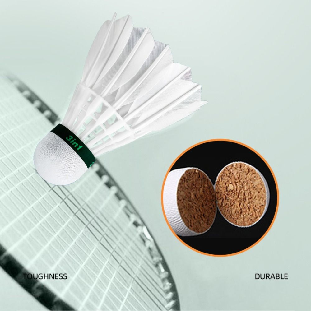 3/6/12Pcs New White Badminton  - огляд і ціна Feather Shuttlecock