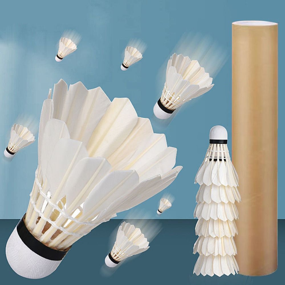3/6/12Pcs New White Badminton  - огляд і ціна Feather Shuttlecock